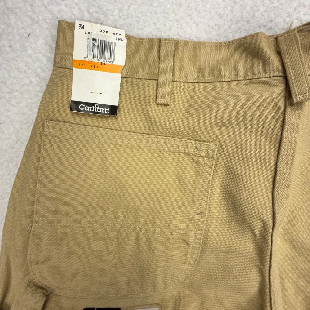 Carhartt Washed Duck Work Shorts Mens 34 B25 WET Wheat Brown NWT NOS